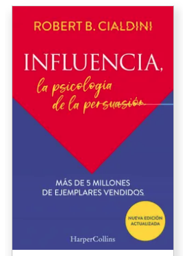 Portada de Influencia, la psicologia de la persuasión